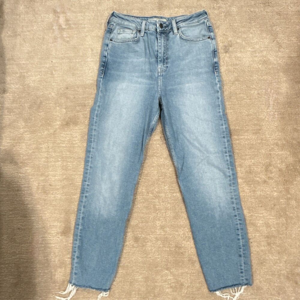 Womens Straight Leg Denim Jeans